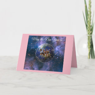 Cartes Pour Fêtes Annuelles Nouvelle année de la Terre