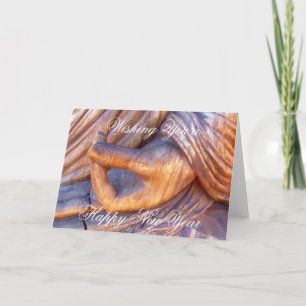 Cartes Pour Fêtes Annuelles Nouvelle année de mudra bouddhiste de main