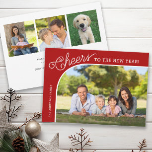 Cartes Pour Fêtes Annuelles Nouvelle année Elegant Cheers Photo