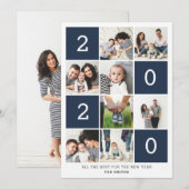 CARTES POUR FÊTES ANNUELLES NOUVELLE ANNÉE GRAPHIQUE (Devant / Derrière)