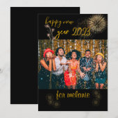 Cartes Pour Fêtes Annuelles nouvelle année heureuse (Devant / Derrière)