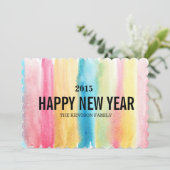 Cartes Pour Fêtes Annuelles nouvelle année heureuse (Debout devant)