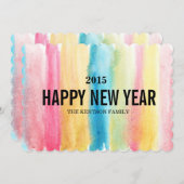 Cartes Pour Fêtes Annuelles nouvelle année heureuse (Devant / Derrière)