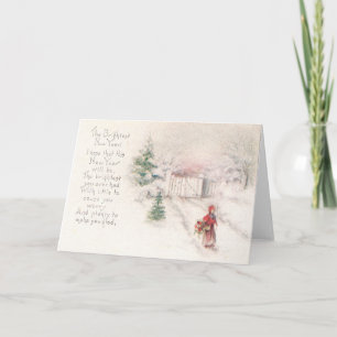 Cartes Pour Fêtes Annuelles Nouvelle année lumineuse