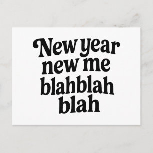 Cartes Pour Fêtes Annuelles Nouvelle Année Nouveau Moi slogan de résolution de
