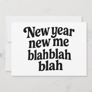 Cartes Pour Fêtes Annuelles Nouvelle Année Nouveau Moi slogan de résolution de