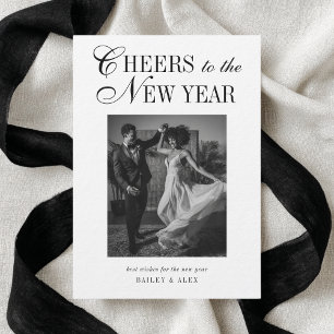 Cartes Pour Fêtes Annuelles Nouvelle Année Nouveaux Mariés Photo de Mariage Mo