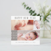 CARTES POUR FÊTES ANNUELLES NOUVELLE ANNÉE, NOUVELLE BÉBÉ-NEUTRE (Debout devant)