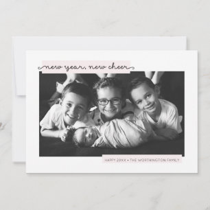 Cartes Pour Fêtes Annuelles Nouvelle année, nouvelle joie annonce de naissance