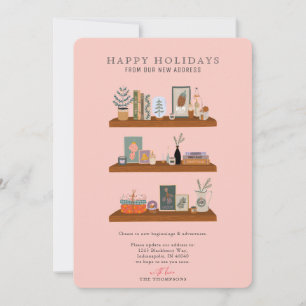 Cartes Pour Fêtes Annuelles Nouvelle Fêtes à la maison Shelf Saumon Moving Fai