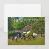 Cartes Pour Fêtes Annuelles Nouvelle Forêt (Devant / Derrière)