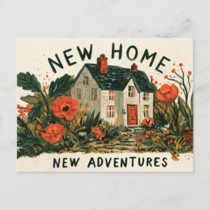Cartes Pour Fêtes Annuelles Nouvelle illustration de maison et d'aventures