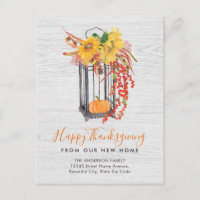 Nouvelle Maison Déménagée Thanksgiving Floral Citr