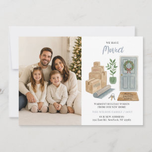 Cartes Pour Fêtes Annuelles Nouvelle maison déménagement nouvelle adresse phot