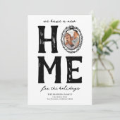 Cartes Pour Fêtes Annuelles Nouvelle maison Doodle Noël vacances (Debout devant)