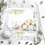 Cartes Pour Fêtes Annuelles Nouvelle maison Gold Winter Botanical Greenery 3 P<br><div class="desc">Créez la carte de Noël de vacances parfaite cette année, et annoncez votre nouvelle adresse, avec ce design d'aquarelle moderne avec 3 de vos photos préférées, agrémenté de verdure botanique d'hiver avec baies rouges, sprigs d'or, et poussière d'or. Facile à personnaliser, tous les champs de texte peuvent être modifiés, vous...</div>