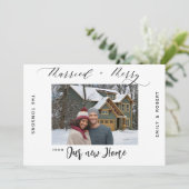 Cartes Pour Fêtes Annuelles Nouvelle Maison Joyeux Mariage Vacances Annonce de (Debout devant)