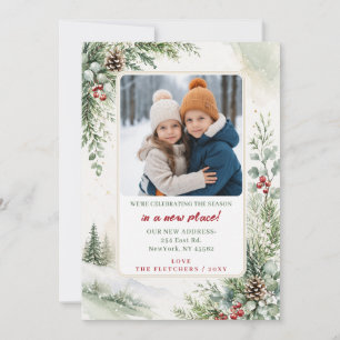 Cartes Pour Fêtes Annuelles Nouvelle maison moderne d'hiver pour les fêtes Pho