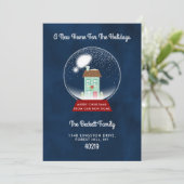 Cartes Pour Fêtes Annuelles Nouvelle Maison Pour Les Fêtes | Annonce de déména (Debout devant)