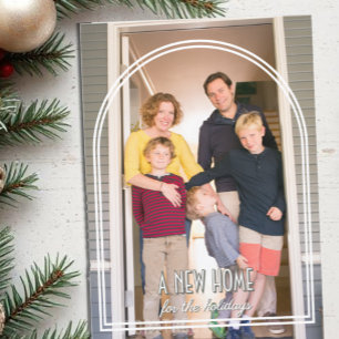 Cartes Pour Fêtes Annuelles Nouvelle Maison Pour Les Fêtes Noël Déménager