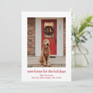 Cartes Pour Fêtes Annuelles Nouvelle maison pour les fêtes Noël moderne