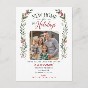 Cartes Pour Fêtes Annuelles Nouvelle maison pour les vacances de Noël Photo de