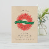 Cartes Pour Fêtes Annuelles Nouvelle Maison Pour Les Vacances | Rustic Kraft M (Debout devant)