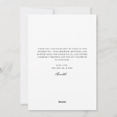 Cartes Pour Fêtes Annuelles Nouvelle mariée Merci de Noël Photo (Dos)