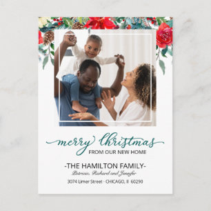 Cartes Pour Fêtes Annuelles Nouvelle photo d'annonce de déménagement pour Noël