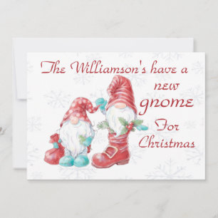 Cartes Pour Fêtes Annuelles Nouvelles vacances de Noël drôles de gnome