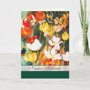 Cartes Pour Fêtes Annuelles Nowruz Mubarak.Carte personnalisable du Nouvel An 