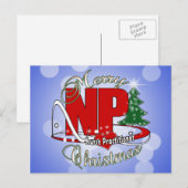 Cartes Pour Fêtes Annuelles NP CHRISTMAS Infirmière Praticien (Devant / Derrière)
