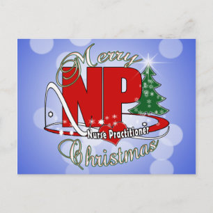 Cartes Pour Fêtes Annuelles NP CHRISTMAS Infirmière Praticien