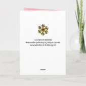 Cartes Pour Fêtes Annuelles NUAGE EN PURPLE, rose (Dos)