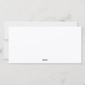 Cartes Pour Fêtes Annuelles Nuit avant Noël (Dos)