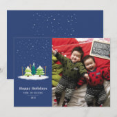 Cartes Pour Fêtes Annuelles Nuit de Lot Tree (Devant / Derrière)