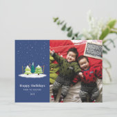 Cartes Pour Fêtes Annuelles Nuit de Lot Tree (Debout devant)