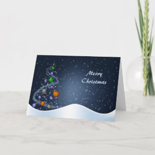 Cartes Pour Fêtes Annuelles Nuit de Noël étoilée