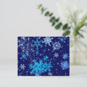 Cartes Pour Fêtes Annuelles Nuit de Noël neige (Debout devant)