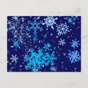Cartes Pour Fêtes Annuelles Nuit de Noël neige