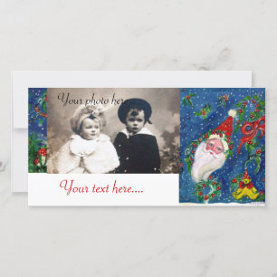 CARTES POUR FÊTES ANNUELLES NUIT DE NOËL / PÈRE NOËL