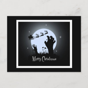 Cartes Pour Fêtes Annuelles Nuit de Noël Zombie
