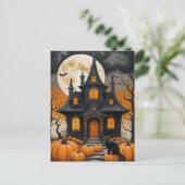 Cartes Pour Fêtes Annuelles Nuit de récolte hantée (Debout devant)