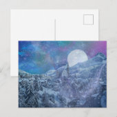 Cartes Pour Fêtes Annuelles Nuit d'hiver (Devant / Derrière)