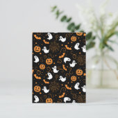 Cartes Pour Fêtes Annuelles Nuit éffrayante (Debout devant)