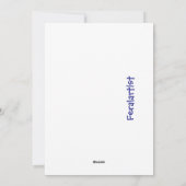 Cartes Pour Fêtes Annuelles Nuit étoilée de chat noir (Dos)