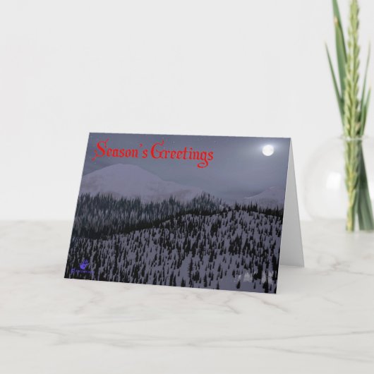 Cartes Pour Fêtes Annuelles Nuit froide dans l'Idaho (Devant)
