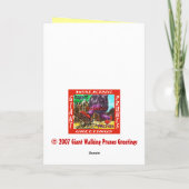 Cartes Pour Fêtes Annuelles nuit neigeuse (Dos)