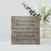 Cartes Pour Fêtes Annuelles Nuit silencieuse (Debout devant)