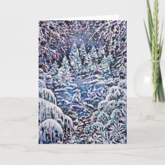 Cartes Pour Fêtes Annuelles Nuit silencieuse (Devant)